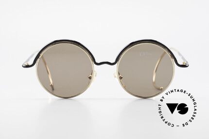 Chloe Show 1 Runde Sonnenbrille Damen, zeitlose 1990er Jahre Brille mit Sport-Bügeln, Passend für Damen