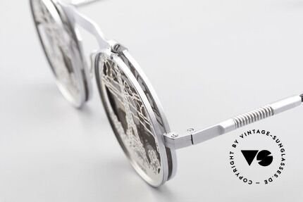 Hi Tek Paris Mit Blenden Zum Hochklappen, "Industrial Goth Steampunk", eher ein SPASS-BRILLE!, Passend für Herren und Damen