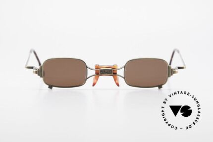 Koure KR8028 Eckige 90er Steampunk Brille, eine kleine aber feine Brillenkollektion aus Südkorea, Passend für Herren und Damen