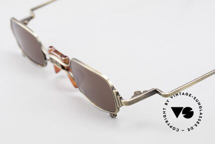 Koure KR8028 Eckige 90er Steampunk Brille, also einer Sicht auf die Zukunft, aus einer früheren Zeit, Passend für Herren und Damen