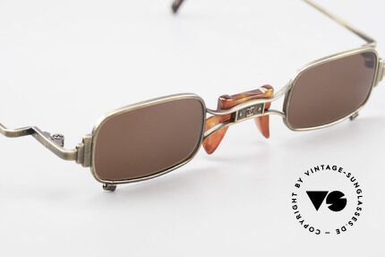 Koure KR8028 Eckige 90er Steampunk Brille, Spitzenqualität aller Komponenten; 100% UV Protection, Passend für Herren und Damen