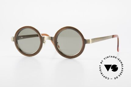 Rosana R4 Runde Insider Sonnenbrille, runde vintage Insider-Sonnenbrille aus den 90er Jahren, Passend für Herren und Damen