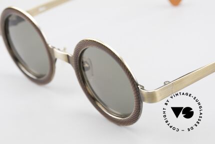 Rosana R4 Runde Insider Sonnenbrille, wie aus einem Guss / Stück gefertigt (made in Japan)!, Passend für Herren und Damen