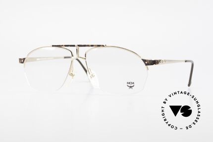 MCM München 10 Vergoldete Brille Wurzelholz Details