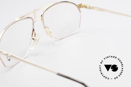 MCM München 10 Vergoldete Brille Wurzelholz, KEINE Retromode; ein mind. 25 Jahre altes Unikat!, Passend für Herren