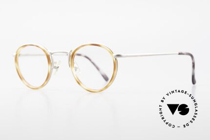 Freudenhaus Bido Runde 90er Designer Brille, zeitlos und raffiniert gleichermaßen (SMALL Größe), Passend für Herren und Damen