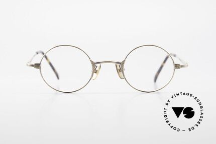 Freudenhaus Tori Kleine Runde Designer Brille, exzellent gemachter Metall-Rahmen; made in Japan, Passend für Herren und Damen