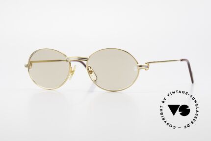 Cartier Saint Honore Kleine Ovale Sonnenbrille 90er Details