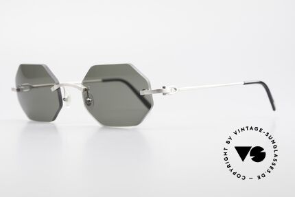 Cartier C-Decor Octag Achteckige Luxus Sonnenbrille, ein teures ORIGINAL in Medium Größe 50/20, 140, Passend für Herren