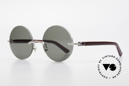 Cartier C-Decor Madison Kleine Runde Sonnenbrille, Glasform identisch "Madison" in Gr. Small/Medium!, Passend für Herren und Damen