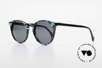 Alain Mikli 034 / 885 Vintage Designer Panto Brille, interessantes Farbmuster und 'Handmade-Qualität', Passend für Herren und Damen