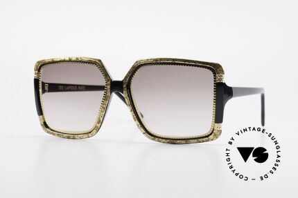 Ted Lapidus 1503 XXL 70er Sonnenbrille Damen, große 70er vintage Sonnenbrille von TED LAPIDUS, Passend für Damen