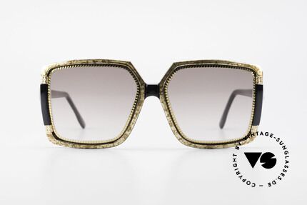 Ted Lapidus 1503 XXL 70er Sonnenbrille Damen, "oversize" Brille mit XXL Linsen in edlem Farbton, Passend für Damen