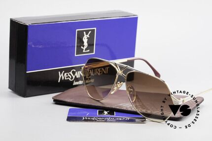 Yves Saint Laurent 8806 80er YSL Herren Sonnenbrille, inkl. orig. Etui und Verpackung, TRUE VINTAGE!, Passend für Herren