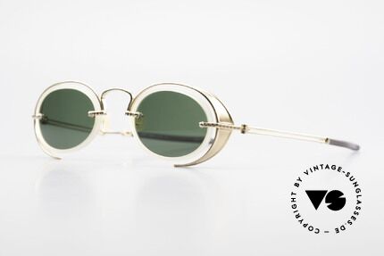 DOX 01 MGP Vergoldete Industrial Brille, entsprechend sind Qualität & Anmutung identisch top, Passend für Herren und Damen