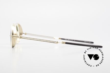 DOX 01 MGP Vergoldete Industrial Brille, "industrial" Brillen-Design mit Steampunk-Elementen, Passend für Herren und Damen