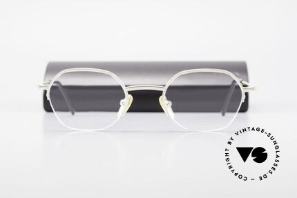 W Proksch's M62/24 90er Avantgarde Halb Randlos, KEINE RETRObrille; ein circa 25 Jahre altes Unikat!, Passend für Herren und Damen