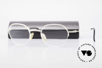 W Proksch's M62/24 90er Avantgarde Halb Randlos, Proksch designt u.a. für Oliver Peoples & Paul Smith, Passend für Herren und Damen