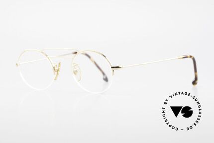 W Proksch's M5/7 90er Halb Randlos Vergoldet, schlichtes Design & japanisches Qualitäts-Streben!, Passend für Herren und Damen