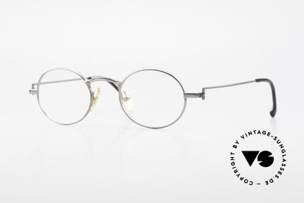 W Proksch's M31/11 Ovale Brille 90er Avantgarde, Proksch's vintage Titanium-Brillenfassung von 1993, Passend für Herren