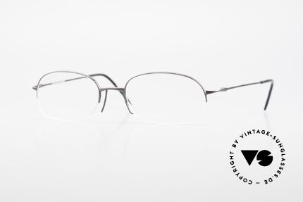 Wolfgang Proksch WP0007 Halb Randlose Titanfassung, Wolfgang Proksch vintage Brillenfassung von 1999, Passend für Herren