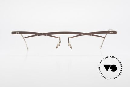 Theo Belgium Tita III 9 Crazy Vintage Brille XL 90er, in 1989 gegründet als 'ANTI MAINSTREAM' Brillenmode, Passend für Herren und Damen