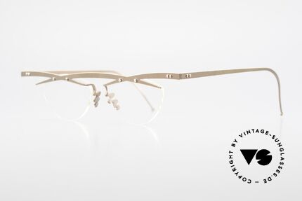 Theo Belgium Tita III 9 Crazy Vintage Brille XL 90er, TITA-Serie = XL Titanium Modelle von THEO der 1990er, Passend für Herren und Damen