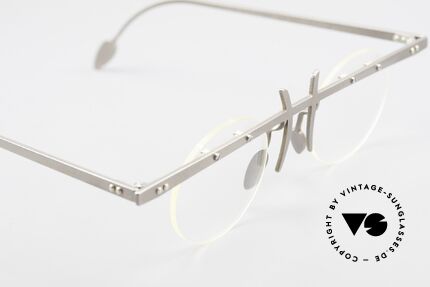 Theo Belgium Tita VI 3 Crazy Brille 90er Titanium, ungetragenes Theo-Original und KEINE RETROBRILLE!, Passend für Herren und Damen