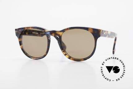 Original Vintage Brille 80er Jahre Alterspuren schwarz leo färbt in der Sonne 