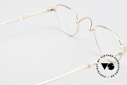 Lunor I 06 Telescopic Ausziehbare Brille Vergoldet, KEINE RETROBRILLE, ein ORIGINAL von circa 1999, Passend für Herren und Damen