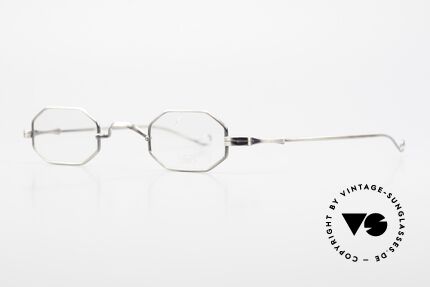 Lunor Octag Achteckige Vintage Brille, Brillendesign in Anlehnung an frühere Jahrhunderte, Passend für Herren und Damen
