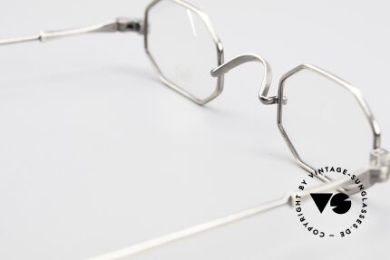 Lunor Octag Achteckige Vintage Brille, Größe: extra small, Passend für Herren und Damen