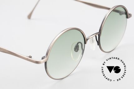 Miyake Design Studio IM401 Insider Sonnenbrille Rund, ungetragenes 90er Einzelstück, KEINE Retrobrille, Passend für Herren und Damen