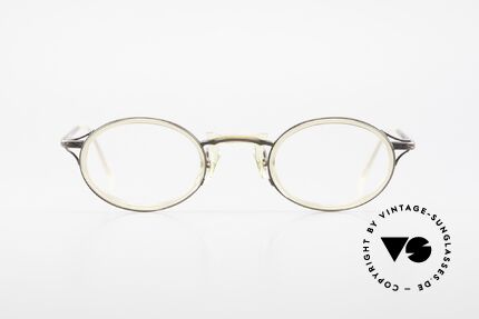 Freudenhaus Andua Ovale Designer Fassung 90er, exzellente Materialkombination (Kunststoff & Titan), Passend für Herren und Damen