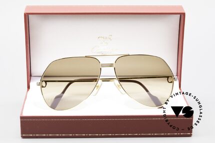 Cartier Vendome LC - L Mineralglas Mit Cartier Zeichen, Gläser haben MINI-Kratzer (durch 30 Jahre Lagerung), Passend für Herren