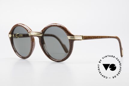 Cartier Cabriolet Runde Luxus Sonnenbrille L, Fassung mit Federscharnieren in Large Gr. 52/22, 135, Passend für Herren und Damen