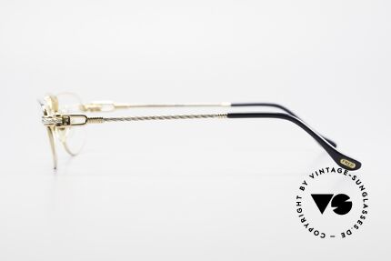 Fred Demi Lune Halbmond Luxus Lesebrille, Bügel und Brücke sind gedreht wie ein Segeltau; Unikat, Passend für Herren und Damen
