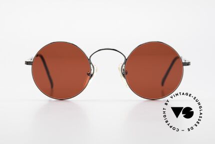 Jean Paul Gaultier 55-0172 Runde 90er JPG Sonnenbrille, runde Metall-Fassung; sehr leicht und komfortabel, Passend für Herren und Damen