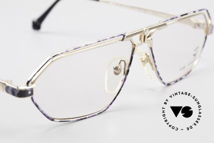 MCM München 13 Titanium Brille Blau Gemustert, ungetragen (wie alle unsere alten MCM-Originale), Passend für Herren und Damen