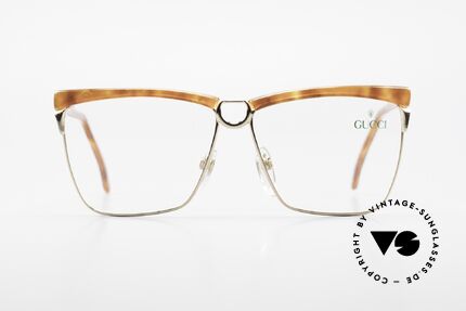 Gucci 2301 Vintage Designer Damenbrille, Bügel mit dem berühmten Symbol (die 2 Steigbügel), Passend für Damen
