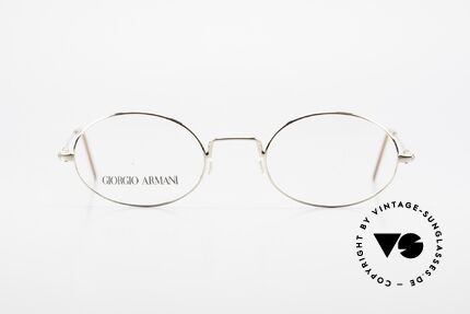 Giorgio Armani 1004 Kleine Ovale Vintage Fassung, schlichte "Draht-Brille" in sehr puristischem Design, Passend für Herren und Damen