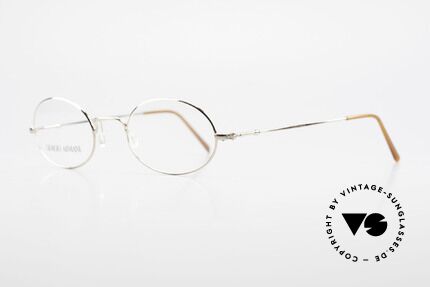 Giorgio Armani 1004 Kleine Ovale Vintage Fassung, ähnlich der legendären "Armani 229 Schubert Brille", Passend für Herren und Damen