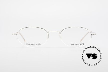 Giorgio Armani 26N Kleine Ovale Nylor Fassung, schlichte "Draht-Brille" in sehr puristischem Design, Passend für Herren und Damen