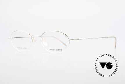 Giorgio Armani 26N Kleine Ovale Nylor Fassung, ähnlich der legendären "Armani 229 Schubert Brille", Passend für Herren und Damen