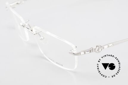 Giorgio Armani 310 Randlose Vintage Fassung, dieses vintage Gestell ist natürlich beliebig verglasbar, Passend für Herren und Damen