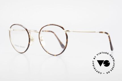 Giorgio Armani 112 90er Panto Fassung Herren, wahre 'Gentlemen-Brille' in fühlbarer TOP-Qualität, Passend für Herren