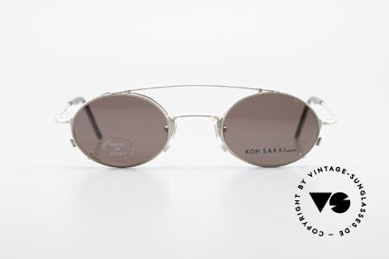 Koh Sakai KS9711 Kleine Ovale Brille mit Clip, Koh Sakai, BADA und OKIO Brillen waren ein Vertrieb, Passend für Herren und Damen