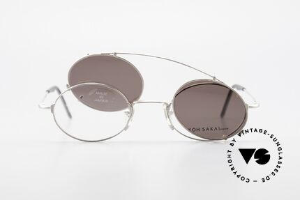 Koh Sakai KS9711 Kleine Ovale Brille mit Clip, ungetragen (wie alle unsere alten LA + Sabae Brillen), Passend für Herren und Damen