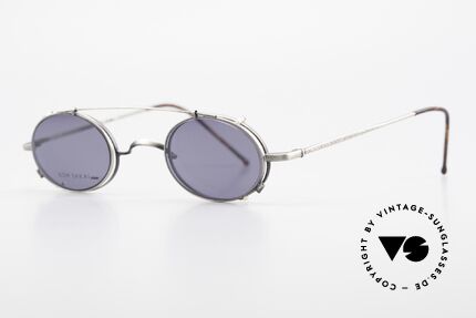 Koh Sakai KS9591 Kleine Ovale Fassung mit Clip, in Los Angeles designed & in Sabae (Japan) produziert, Passend für Herren und Damen