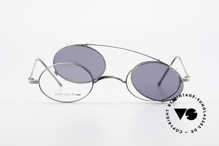 Koh Sakai KS9591 Kleine Ovale Fassung mit Clip, ungetragen (wie alle unsere alten LA + Sabae Brillen), Passend für Herren und Damen